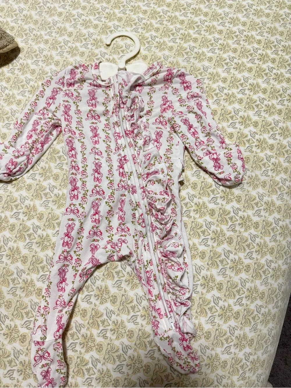 GAP Pale Pink Zippered Footed One-Piece